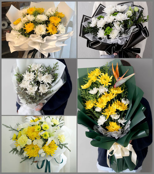黑龙江齐齐哈尔克山县白事花束代送